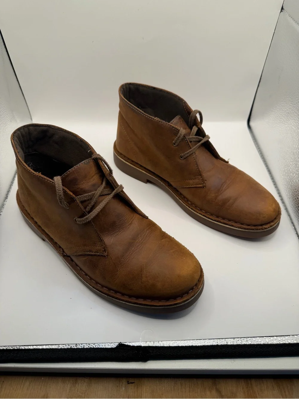 Clarks Desert Boots Brown Leather Chukka Ankle Boots Women’s 8 Men’s 6.5
